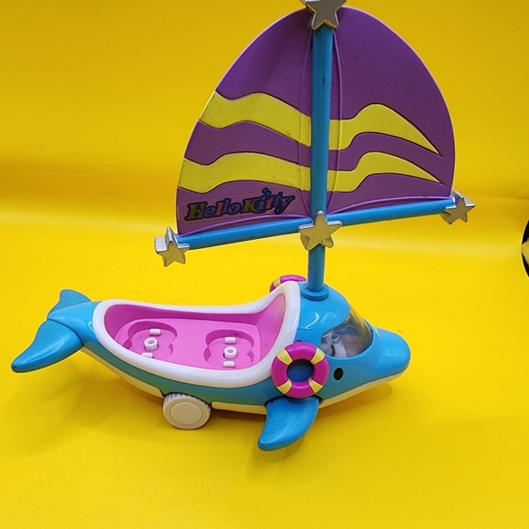 2002 Hello Kitty Dream World Dolphin Yacht Sanrio - Picture 3 of 6